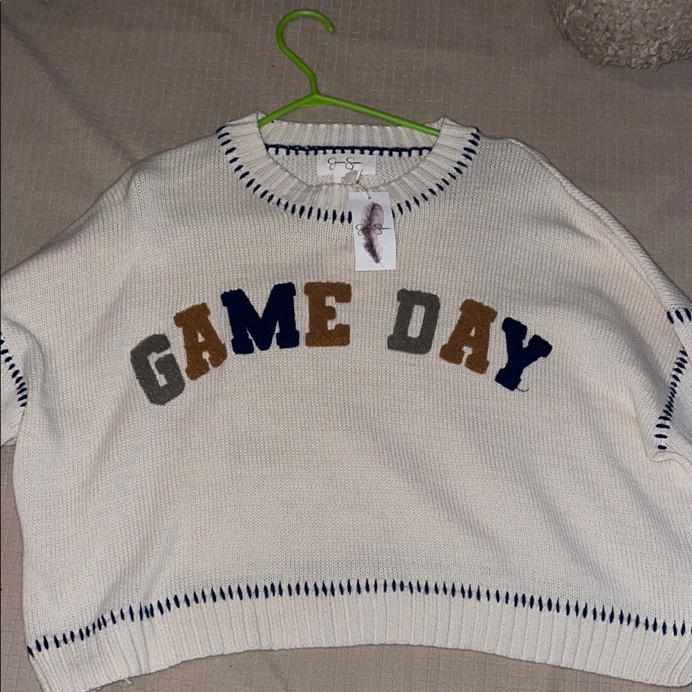 Cream 'Game Day' Sweater